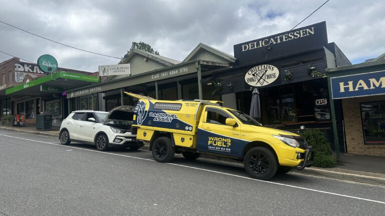 Wrong fuel rescue eastern suburbs Melbourne — Rapid Fuel Assist draining petrol from diesel SsangYong Tivoli in Cockatoo