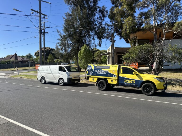 Wrong fuel rescue Geelong — Toyota HiAce petrol in diesel East Geelong