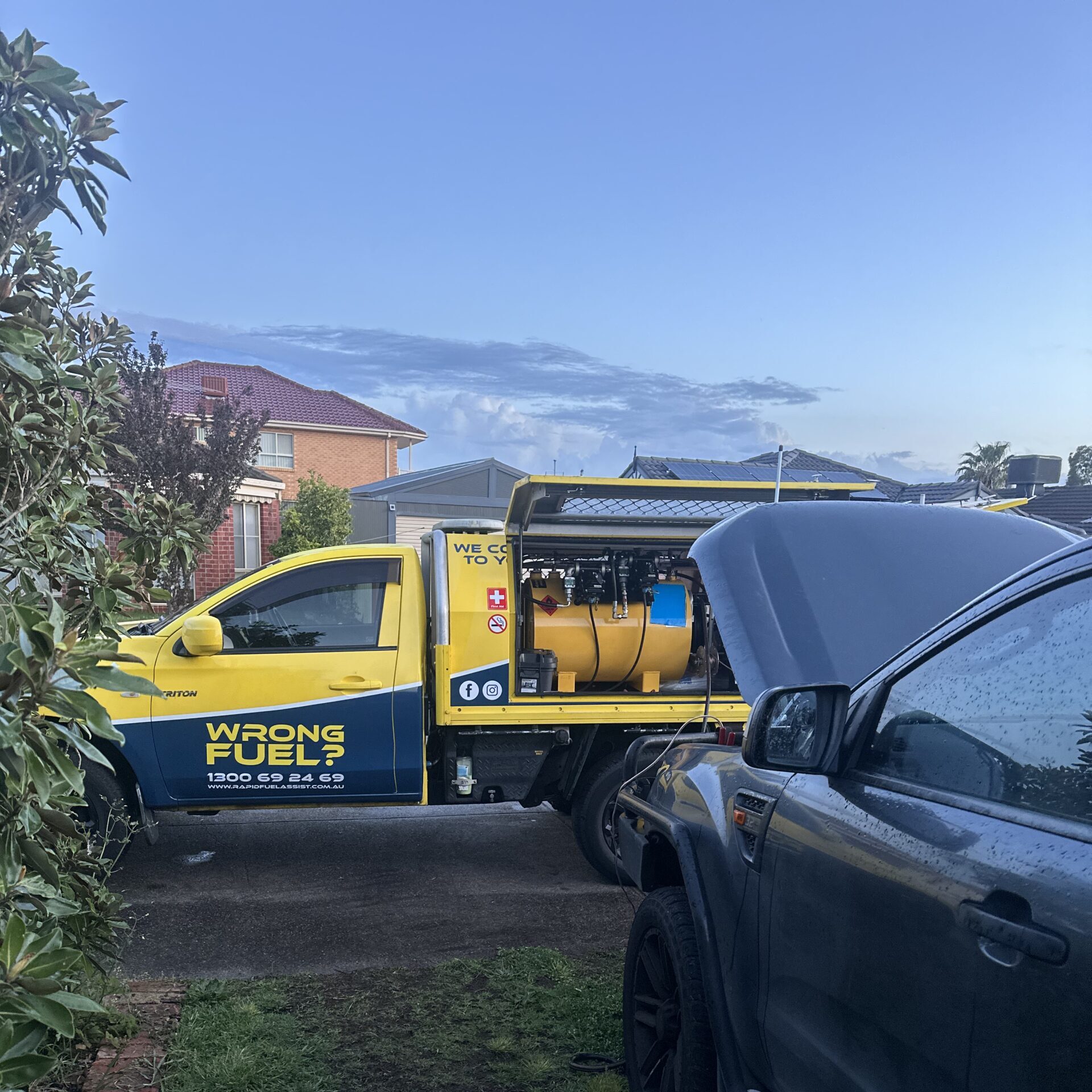 Rapid Fuel Assist mobile wrong fuel rescue truck fully equipped and ready to attend jobs across Melbourne Metro