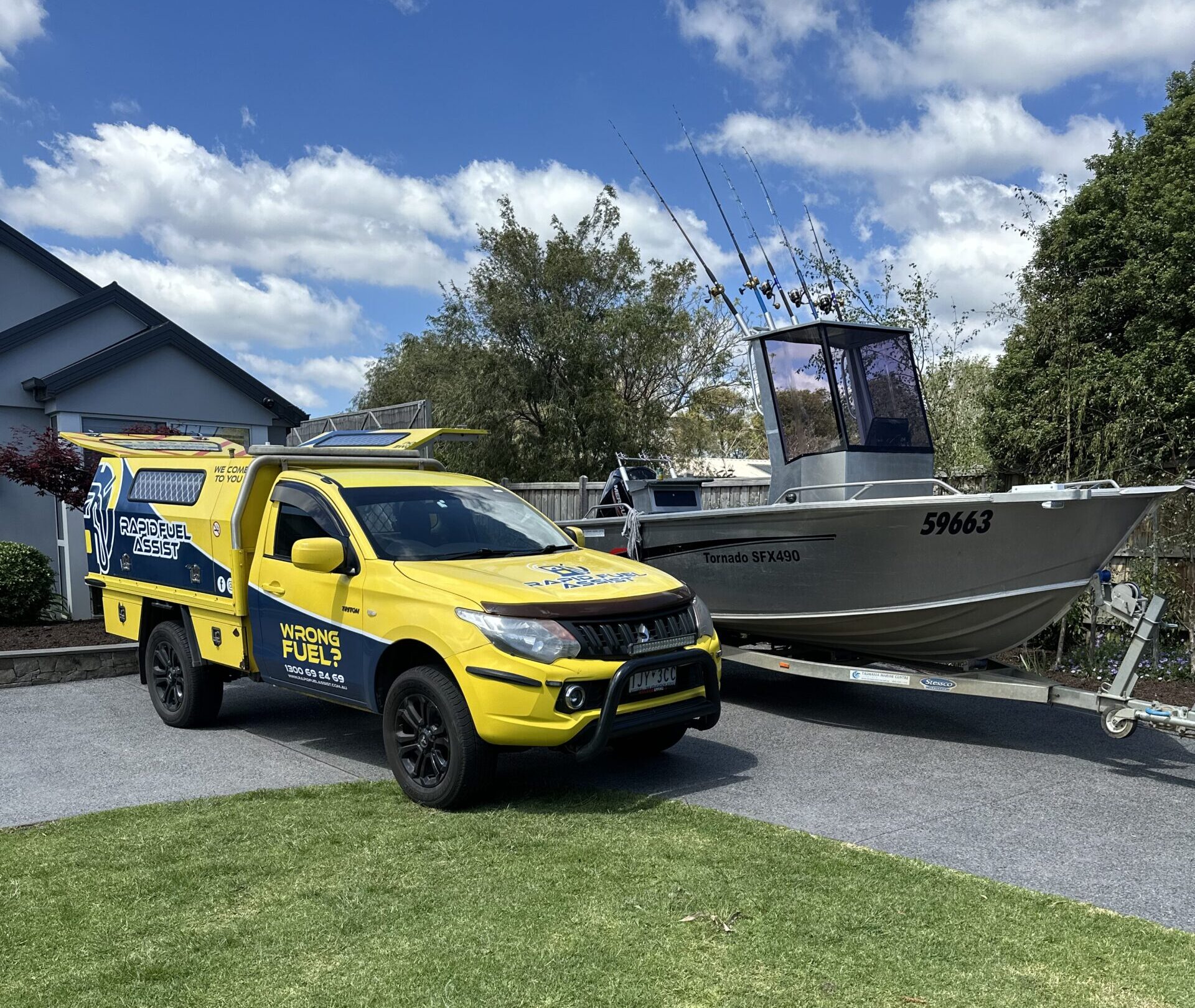 Rapid Fuel Assist mobile fuel tank drainage service attending a job in Melbourne