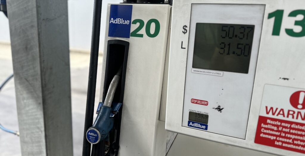 AdBlue wrong fuel Melbourne — AdBlue pump nozzle commonly misfuelled into diesel tank