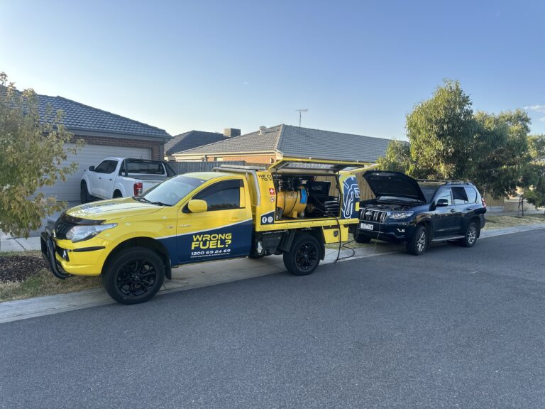Rapid Fuel Assist wrong fuel rescue northern suburbs Melbourne — petrol in diesel Toyota LandCruiser Prado Kalkallo