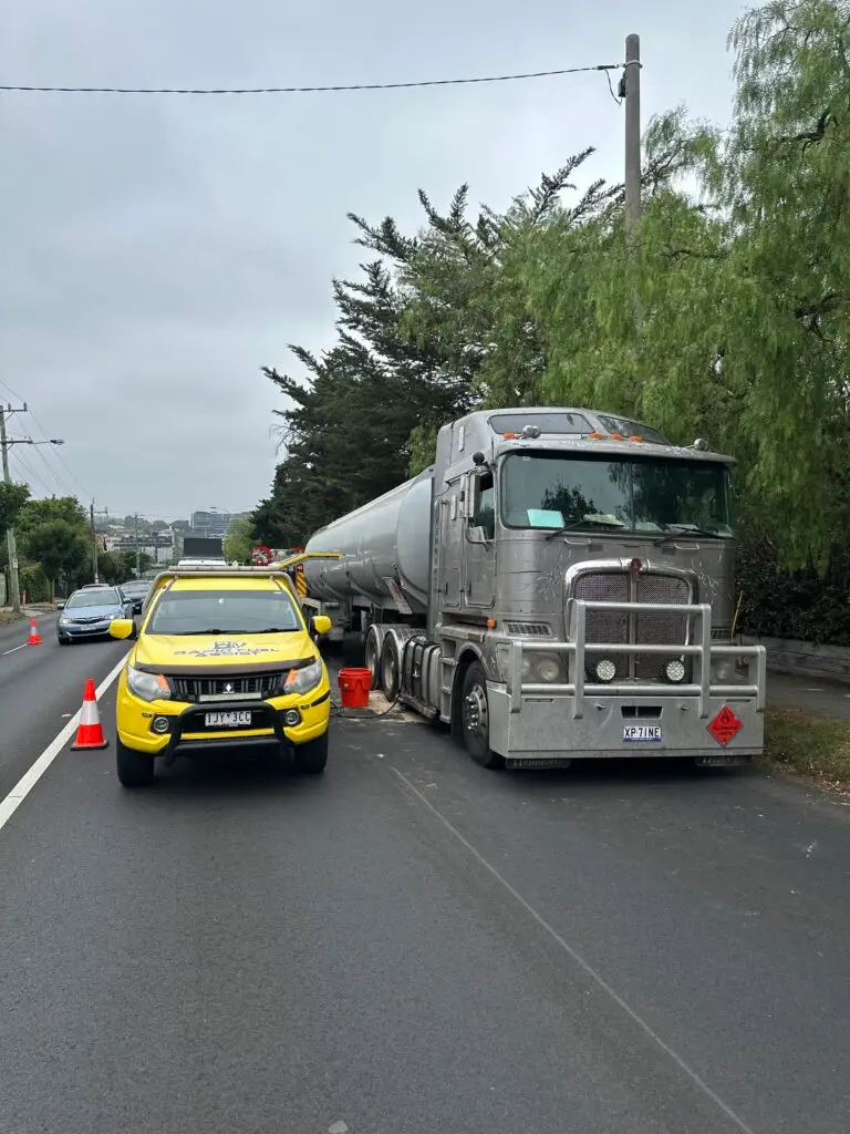 Wrong fuel rescue inner city Melbourne — diesel fuel spill contaminated waste recovery Malvern