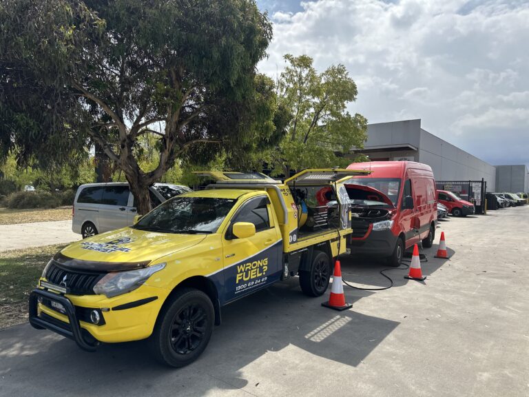 Wrong fuel rescue inner city Melbourne — Mercedes-Benz Sprinter contaminated fuel Port Melbourne