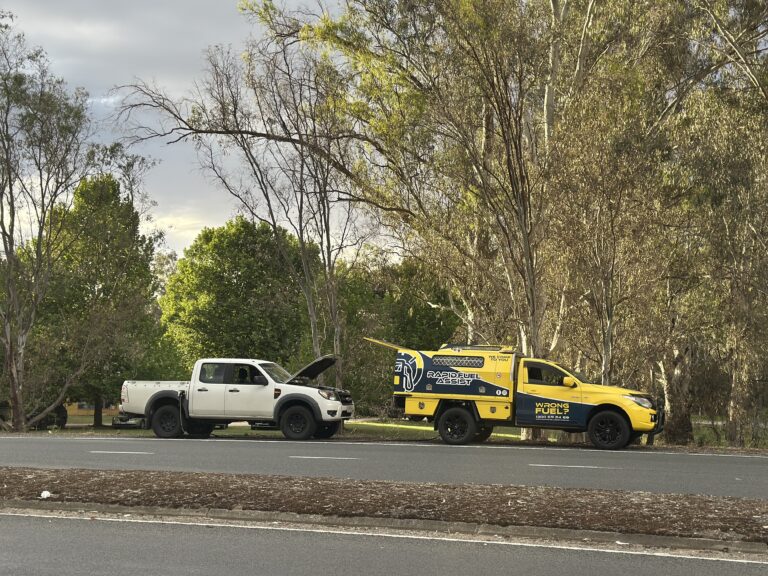Wrong fuel rescue Geelong — Ford Ranger petrol in diesel Seymour regional Victoria