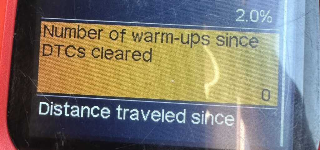 OBD scanner showing zero warm-ups since DTCs cleared on Ford Ranger wrong fuel job — fault codes wiped before independent assessment Melbourne