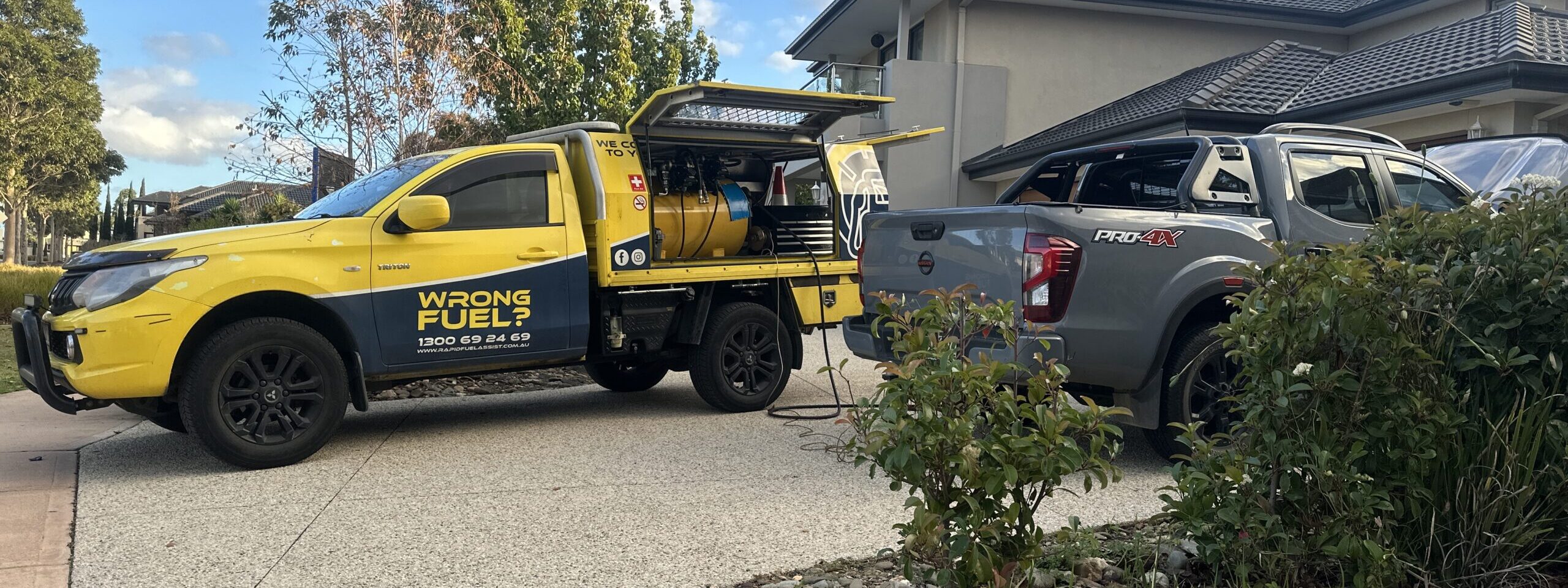 how far can you drive on Petrol in diesel engine recovery — mobile wrong fuel rescue service attending Nissan Navara Melbourne