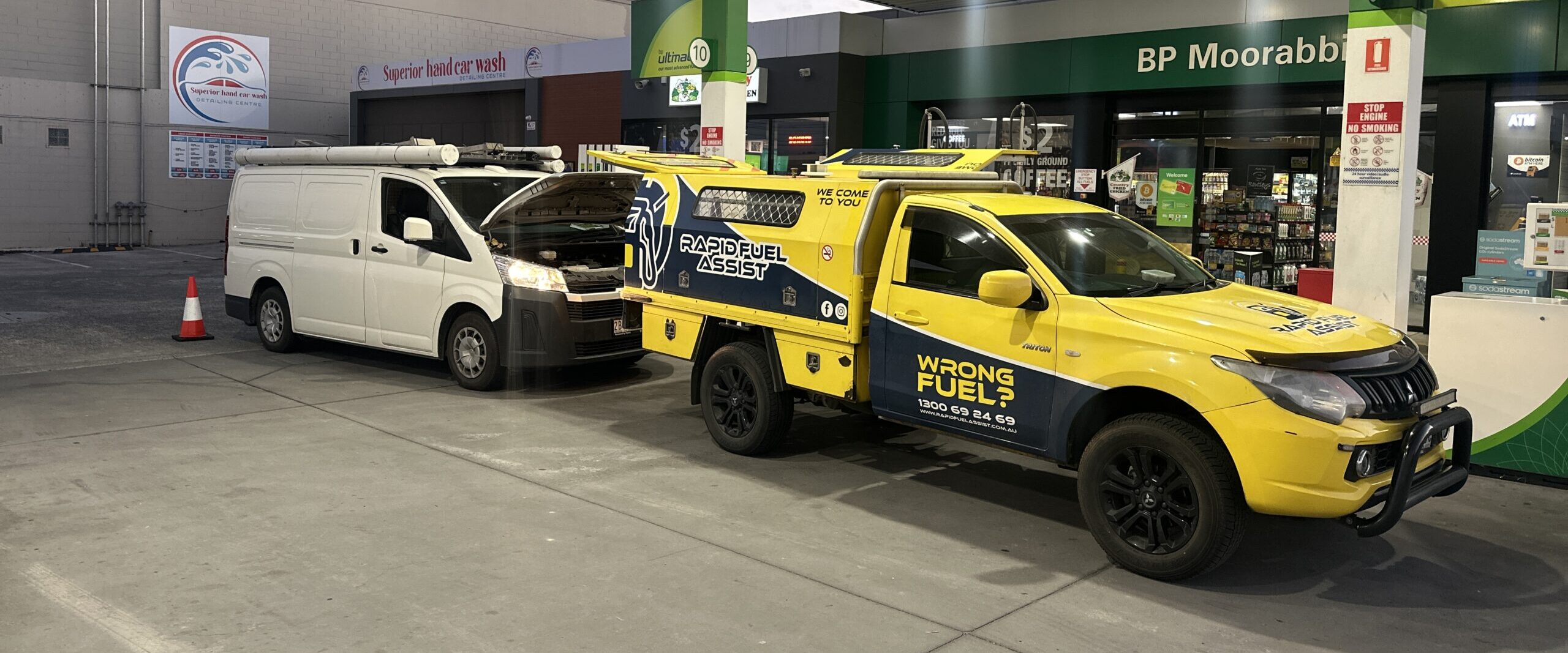 wrong fuel didn't start engine — Rapid Fuel Assist at the petrol station Melbourne
