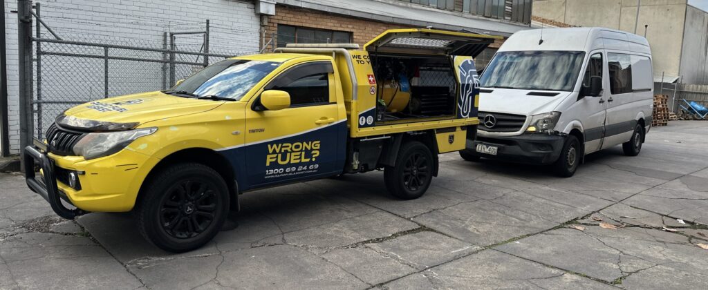 wrong fuel driving freeway Melbourne — Rapid Fuel Assist vehicle breakdown response